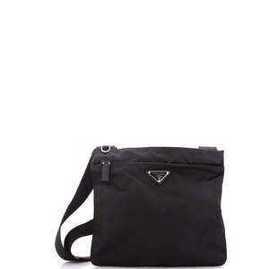 Prada Small Flat Messenger Bag Tessuto